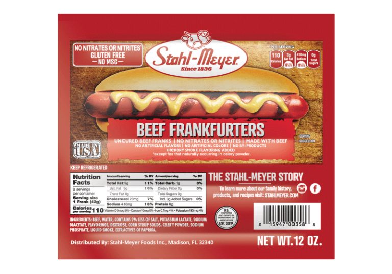 12 oz Beef Frank StahlMeyer Foods, Inc.